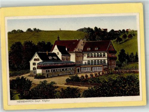 Heimenkirch Herz Jesu Heim Original aufmontierte Verlagsmusterkarte