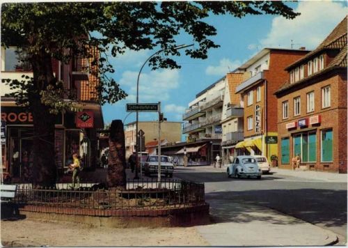 1973 Wedel: Bahnhofstraße, Geschäfte,Andres & co Verlag Hamburg AKU1
