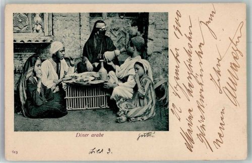 Kairo 1900 Tracht Diner arabe