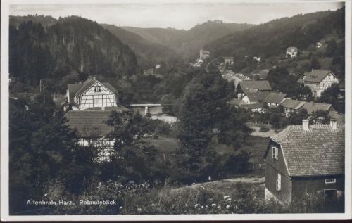 um 1930/40 Altenbrak, Rolandsblick, Harz,Emil Mros