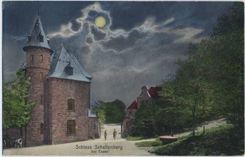 1911 Essen, Schloss Schellenberg, Mond