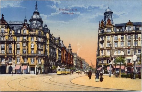 1910/20 Frankfurt a. M., Kaiserstraße, Straßenbahn / tram