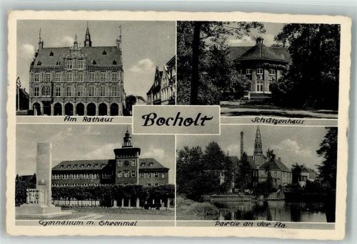 Bocholt Am Rathaus Schützenhaus Gymnasium An der Aa