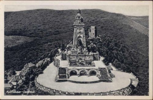 um 1952 Sachsen-Anhalt, Kyffhäuser-Denkmal,Albert Krebs KG