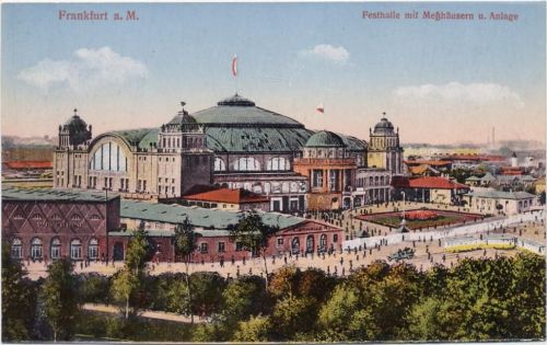 um 1910-20 Frankfurt am Main, Festhall / festival hall