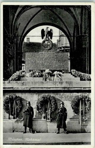 München 1936 Mahnmal Reichsadler mit Hakenkreuz