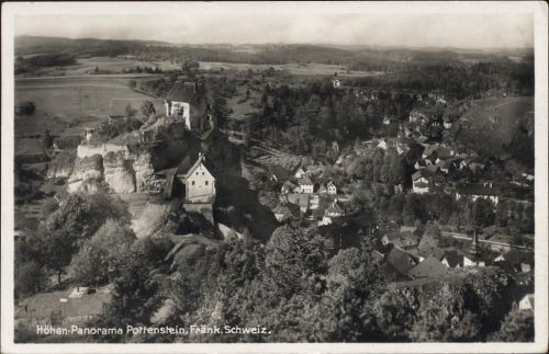 1937 Pottenstein: Luftbild, Ansicht,E. von Leistner