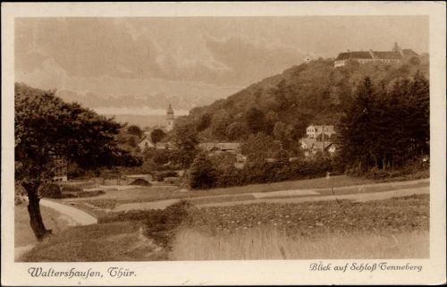 um 1928 Waltershausen: Blick auf Schloß Tenneberg