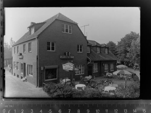 46325 W4280 Gemen , Kr Borken, Westf GLASNEGATIV Schloss Café
