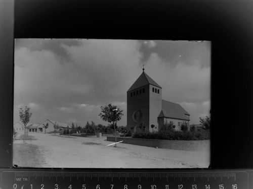 49377 W2848 Vechta GLASNEGATIV Kirche