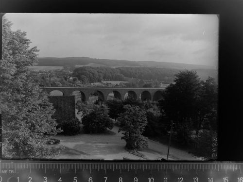 31737 W3262 Steinbergen , Wesergeb GLASNEGATIV Viadukt