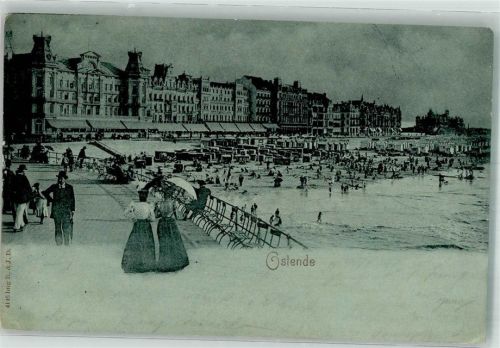 Ostende 1898 Schwimmbad Strand
