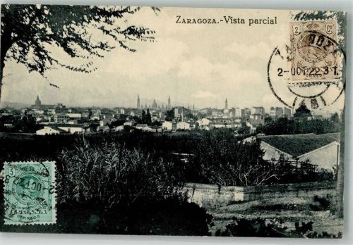 Saragossa 1922 Marke Bildseitig