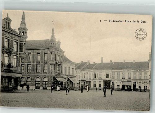 Saint-Nicolas Cafe de paris Place de la Gare Feldpost WK I Nr. 3