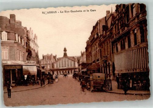Arras Bahnhof La Rue Gambetta Geschäft Auto LKW