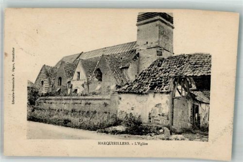 Marquivillers Feldpost WK I S.B.III/R.I.R.235 Kirche