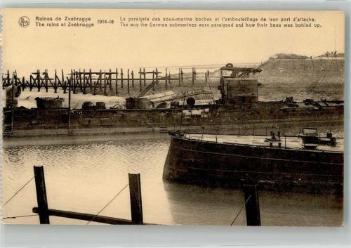 Zeebrugge WK I The ruins 1914-198