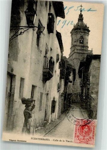 Fuenterrabia 1912 Calle de la Tienda Marke bildseitig