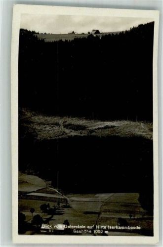 Bad Flinsberg 1930 Hüttenstempel Iserkammbaude Hirts