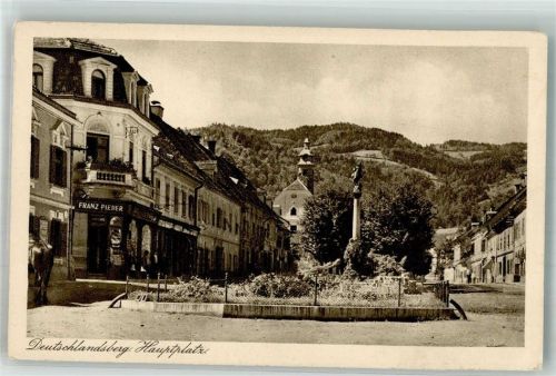 Deutschlandsberg Geschäft Pieber Denkmal Säule Hauptplatz