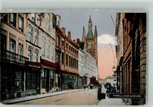 Ypres 1916 La Rue au Beurre Feldpost WK I 45. Res.Div.