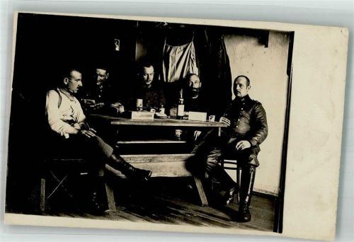 Wilna 1917 Ort handschriftlich WK I Uniform soldaten