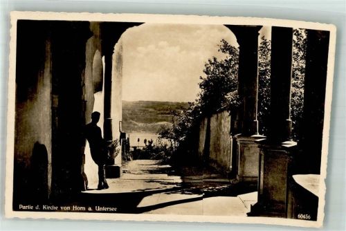 Horn 1942 Säulengang der Kirche St. Johann und Veit