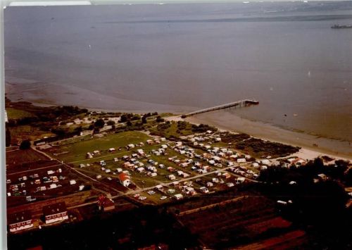 Krautsand Luftaufnahme Campingplatz