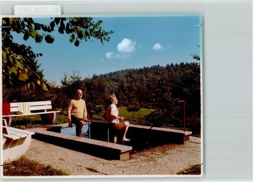 32699 W4923 Extertal FOTO KEINE AK Hotel z. Burg Sternberg Kneippbecken beim Wassertreten