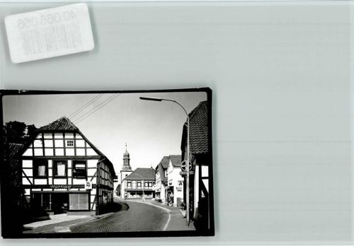 Lemförde Hauptstrasse mit Kirche