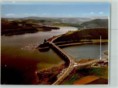 59939 W5787 Bigge FOTO KEINE AK Luftaufnahme Hafen Brücke