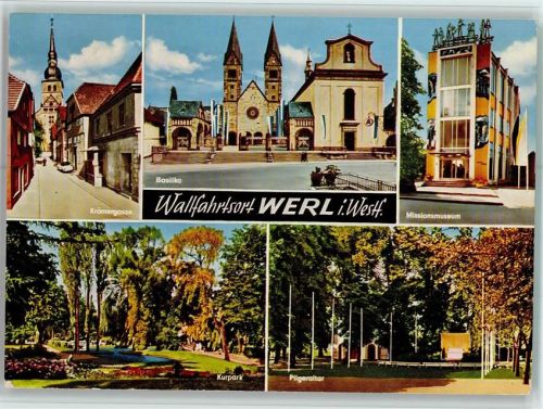 59457 W4760 Werl - Krämergasse Basilika Missionsmuseum Kurpark Pilgeraltar