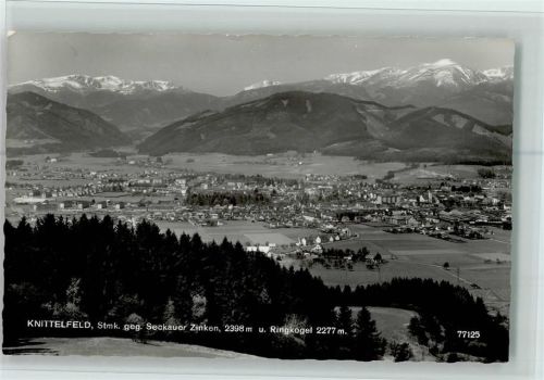 Knittelfeld Ortsansicht mit Seckauer Zinken und Ringkogel