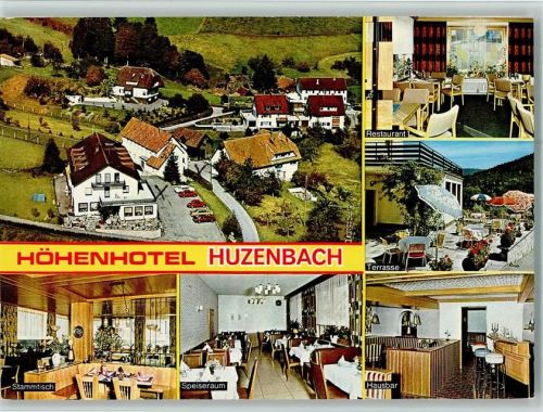 Huzenbach Höhenhotel Restaurant Terrasse Hausbar Speiseraum Stammtisch
