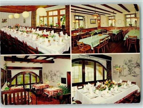 Kandern Histor. Gasthaus Zur Weserei Innenaufnahmen 4-Bildaufnahme