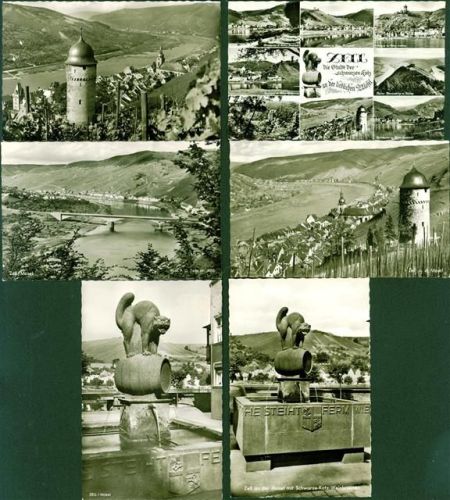 Zell Lot mit 6 AK, um 1960; gute Erhaltung, teils gelaufen