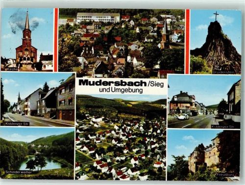 Mudersbach Kirche Druidenstein Koblenzerstraße Freusburg Schinderweiher