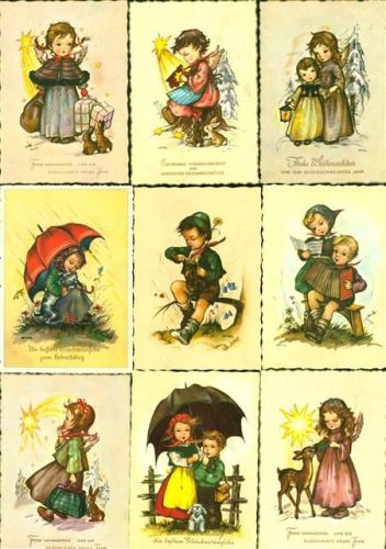 Hilde Künstlerkarten / Engel/ Kinder Lot mit 29 AK, vor 1960; überwiegend gute Erhaltung, größtenteils gelaufen