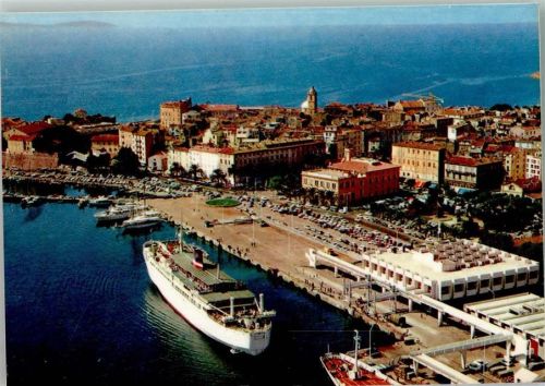 Ajaccio Luftaufnahme Schiffe im Hafen
