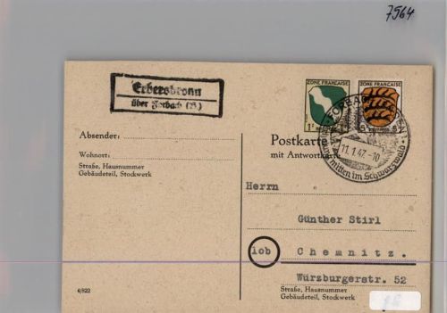 Erbersbronn Landpoststempel