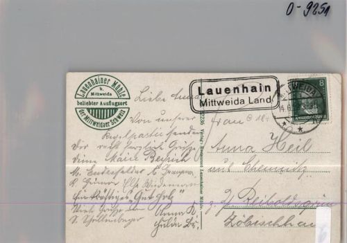 Lauenhain Landpoststempel
