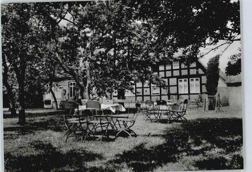 Heiligenberg Gasthaus Cafe zum Rutental Baum Tisch Stuhl