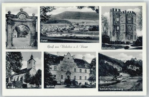 Wehrden Schlossturm Schiff Schloss Kirche