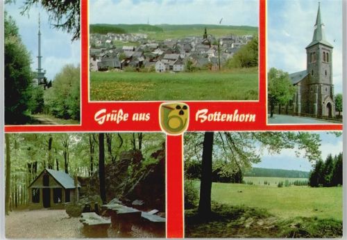 Bottenhorn Kirche Feld Gesamtansicht