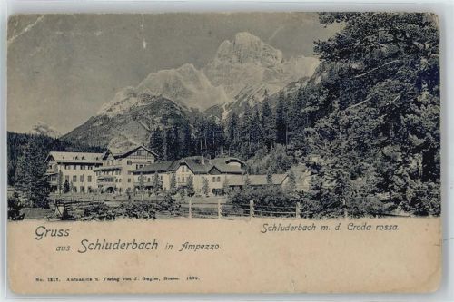 Ampezzo Haus Berg Baum Zaun