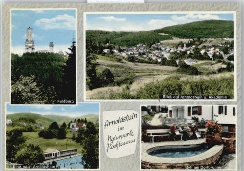 Arnoldshain Brunnen Gesamtansicht Berg