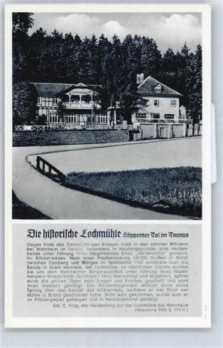 Köppern Hotel Pension zur historischen Lochmühle Haus Baum