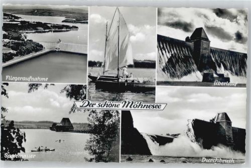 Möhnesee Fliegeraufnahme , Überlauf