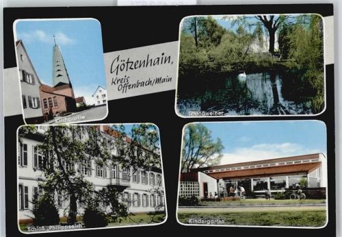 Götzenhain Weiher Kirche Kindergarten Schloss