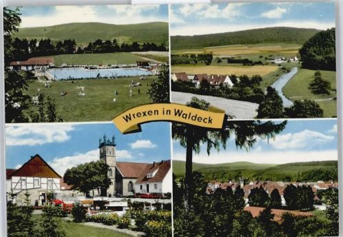 Wrexen Schwimmbad Feld Haus Baum
